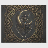 Papier Cadeau Gardien Fée Steampunk. (Plat)