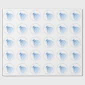 Papier Cadeau Gare de glace de l'aile de fée | Feutre d'iridesce (Plat)