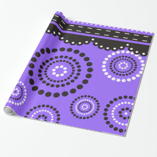Papier Cadeau Garland ARTdeco noir blanc + votre couleur de dos
