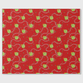 Papier Cadeau Garland et ornement de Noël (Plat)