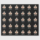 Papier Cadeau Garlick Funny Garlic Herb Pun Dark BG (Plat)