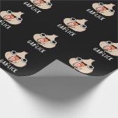 Papier Cadeau Garlick Funny Garlic Herb Pun Dark BG (Coin)