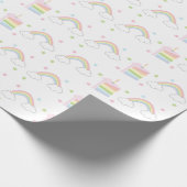 Papier Cadeau Gâteau arc-en-ciel Pastel simple (Coin)