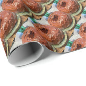 Papier Cadeau Gâteau au chocolat ! (Coin rond)