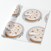 Papier Cadeau Gâteau au fromage rond (Déroulé)