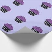 Papier Cadeau Gâteau au motif de zèbre violet (Coin)