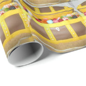 Papier Cadeau Gâteau au trésor (Coin rond)