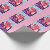 Papier Cadeau Gâteau aux framboises (Coin)