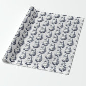 Papier Cadeau Gâteau Chauve-souris (Déroulé)