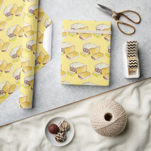 Papier Cadeau Gâteau citron Pound Pâte de gâteau Cuisine britann (Artisanat)