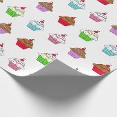 Papier Cadeau Gâteau coloré fantaisiste (Coin)