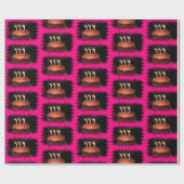 Papier Cadeau Gâteau d'anniversaire (Plat)