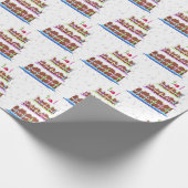 Papier Cadeau Gâteau D'Anniversaire Avec Confetti (Coin)