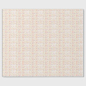 Papier Cadeau Gâteau d'anniversaire saupoudré sur blanc (Plat)