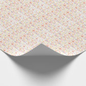 Papier Cadeau Gâteau d'anniversaire saupoudré sur blanc (Coin)