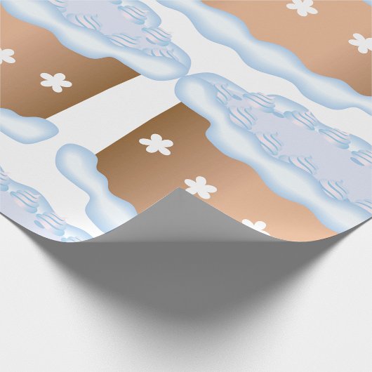 Papier Cadeau Gâteau décoré