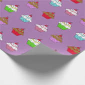Papier Cadeau Gâteau Fantaisiste Coloré (Coin)