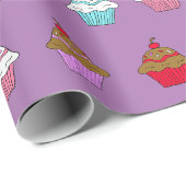 Papier Cadeau Gâteau Fantaisiste Coloré (Coin rond)