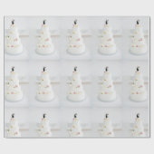 Papier Cadeau gâteau mariage - papier d'emballage cadeau (Plat)