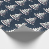 Papier Cadeau Gâteau rose et blanc (Coin)