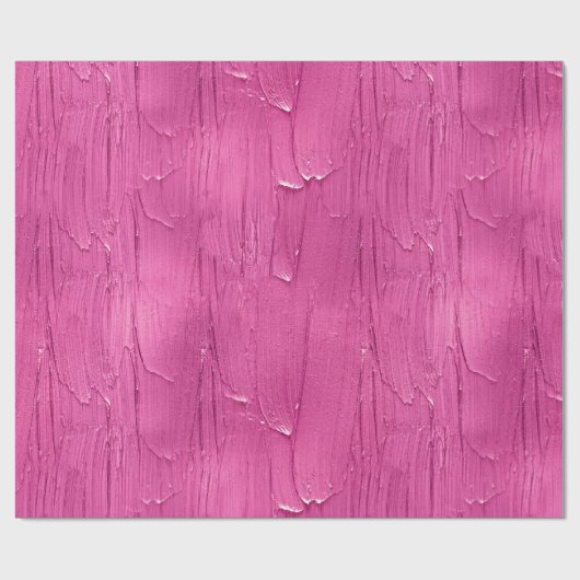 Papier Cadeau Gâteau rose Frosting Chic Anniversaire (Plat)