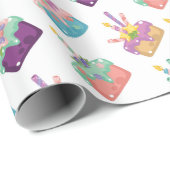 Papier Cadeau Gâteaux de célébration (Coin rond)