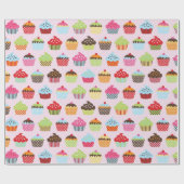 Papier Cadeau Gâteaux mignons (Plat)