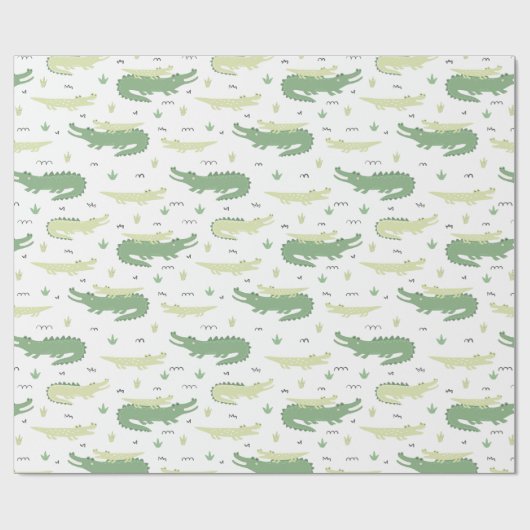 Papier Cadeau Gators pour bébés et mamans (Plat)
