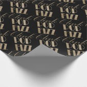 Papier Cadeau Gatsby party Gold et Black Pop Fizz Clink (Coin)