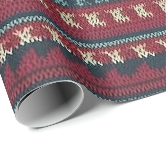 Papier Cadeau Gaudy Ugly Sweat Design (Coin rond)