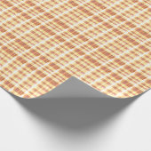 Papier Cadeau gaufre orange rustique (Coin)