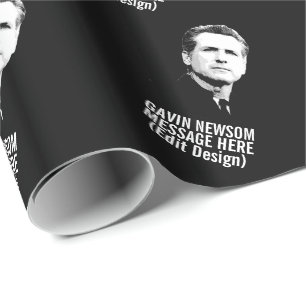 Papier Cadeau Gavin Newsom personnalisé
