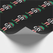 Papier Cadeau Gay Elf LGTBQ Correspondant Famille de Noël (Coin)