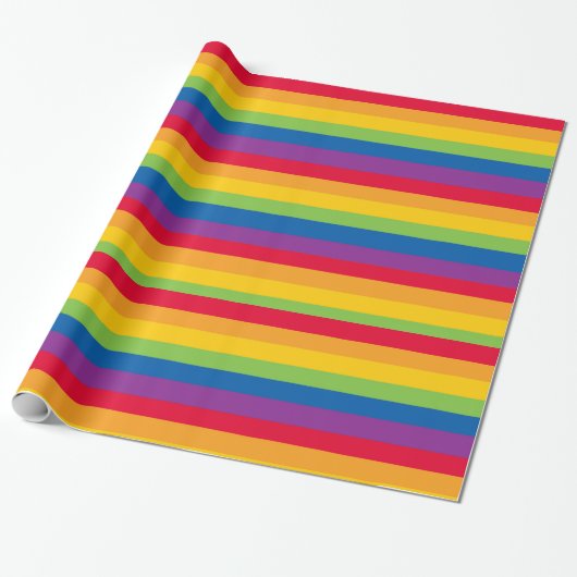 Papier Cadeau Gay Stripes (Déroulé)