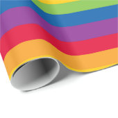 Papier Cadeau Gay Stripes (Coin rond)