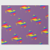 Papier Cadeau Gay Unicorn (Plat)