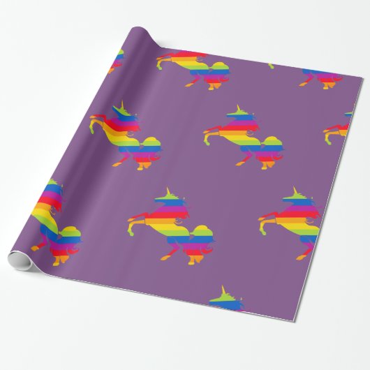 Papier Cadeau Gay Unicorn (Déroulé)