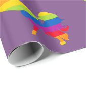 Papier Cadeau Gay Unicorn (Coin rond)