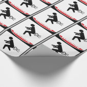 Papier Cadeau Gaz dangereux drôles (Coin)