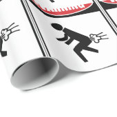 Papier Cadeau Gaz dangereux drôles (Coin rond)