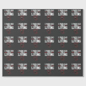 Papier Cadeau Gaz drôle de passage de cadeau d'anesthésie (Plat)