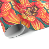 Papier Cadeau Gazania desert flower art par Sacha Grossel (Coin rond)