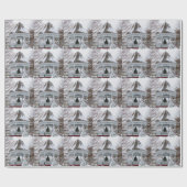Papier Cadeau Gazebo dans la neige (Plat)