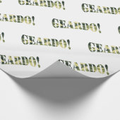 PAPIER CADEAU GEARDO ! CAMO / CAMOUFLAGE (Coin)