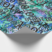 Papier Cadeau Geek de code binaire (Coin)