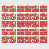 Papier Cadeau Geek de maths (Plat)
