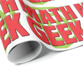 Papier Cadeau Geek de maths (Coin rond)