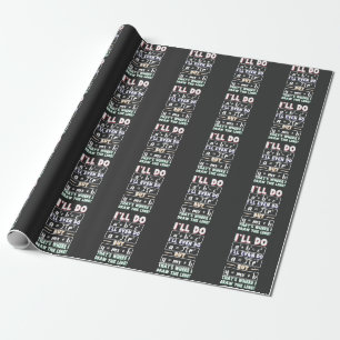 Papier Cadeau geek des mathématiques Enseignant des mathématique