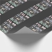 Papier Cadeau geek des mathématiques Enseignant des mathématique (Coin)