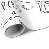 Papier Cadeau Geek mathématique, Motif de résolution de problème (Coin rond)